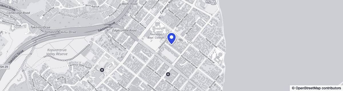 Street map around Oakland Village