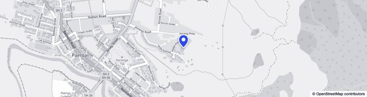 Street map around Ohinemuri Lifecare