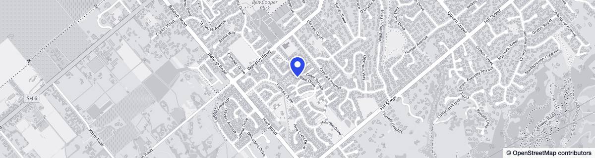Street map around Olive Estate Lifestyle Village