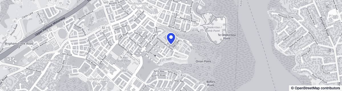 Street map around Orion Point - Metlifecare