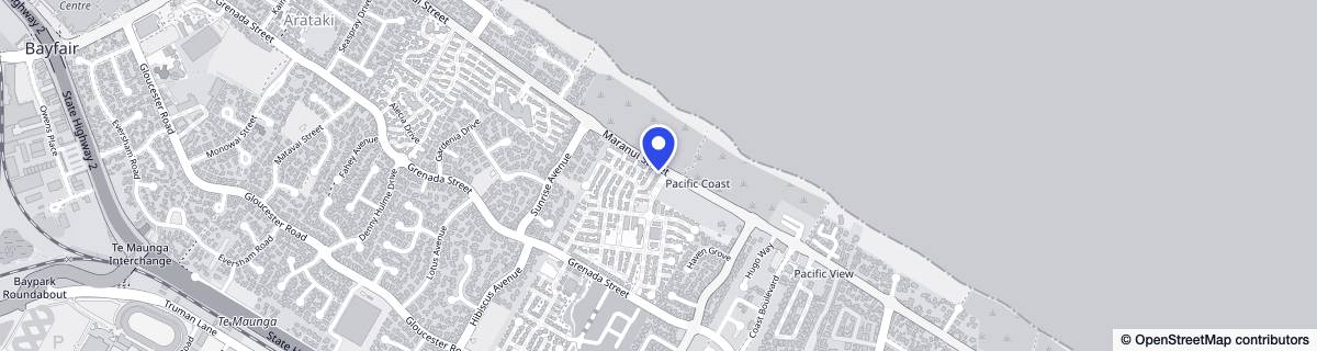 Street map around Pacific Coast Village