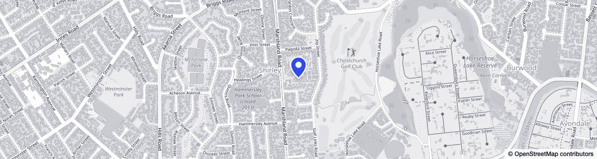 Street map around Palm Grove Rest Home and Village