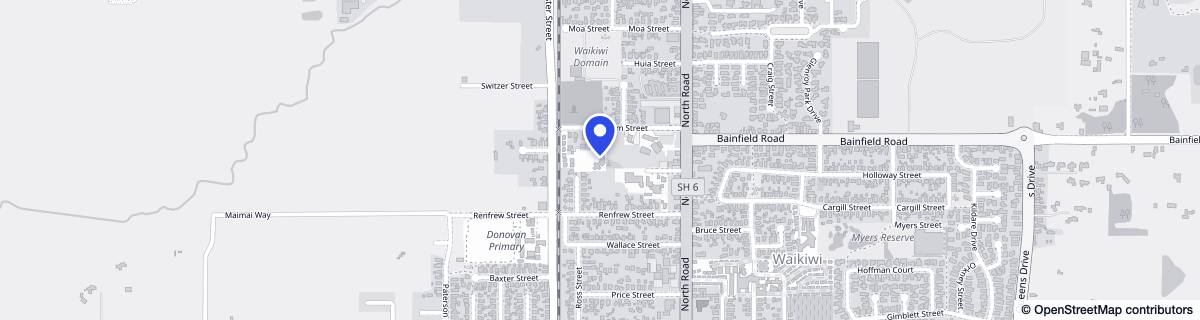 Street map around Radius Clare House Village