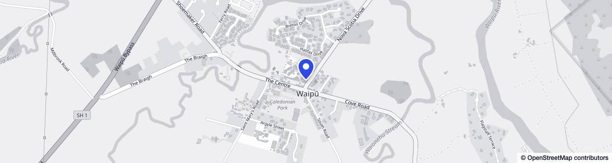 Street map around Ranburn - Village