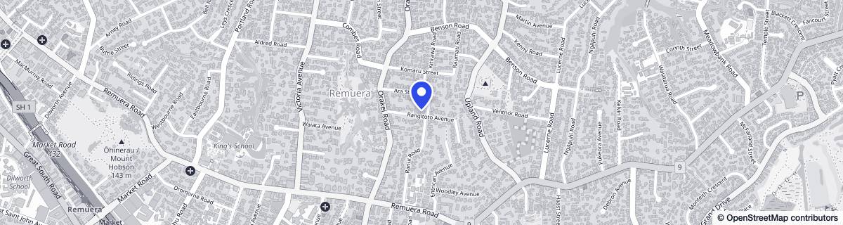 Street map around Rawhiti Estate - Independent Living
