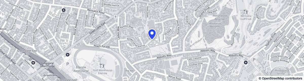 Street map around Remuera Gardens Care Suites