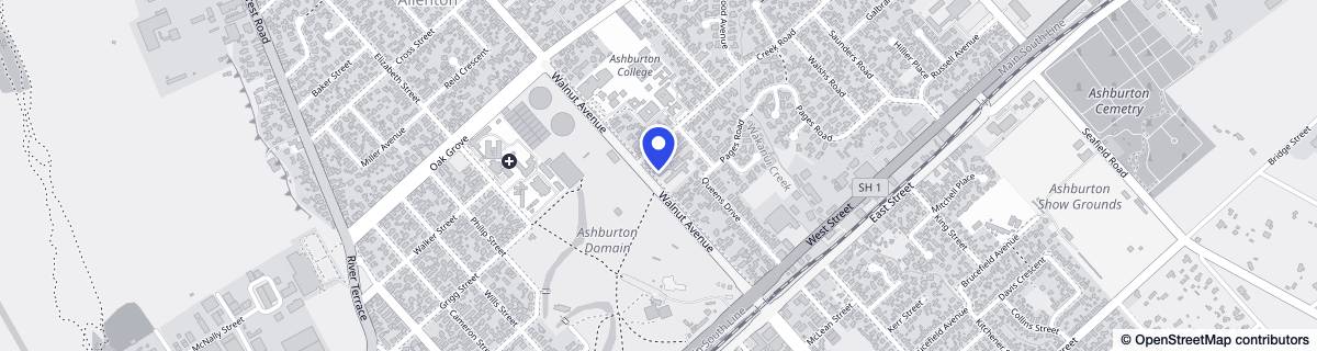 Street map around Rosebank Lifecare Village