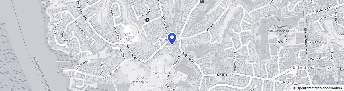 Street map around Ryman Bert Sutcliffe Retirement Village