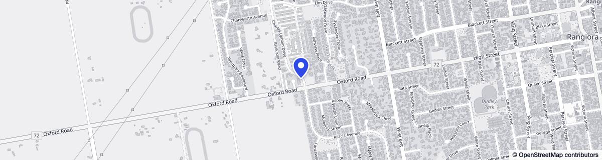 Street map around Ryman Charles Upham Care Centre
