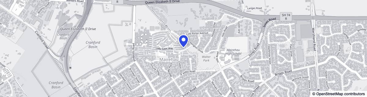 Street map around Ryman Diana Isaac Care Centre