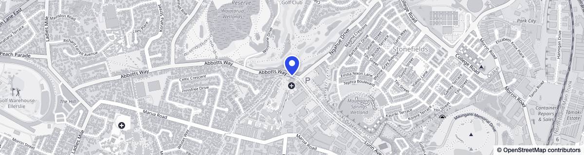Street map around Ryman Edmund Hillary Care Centre