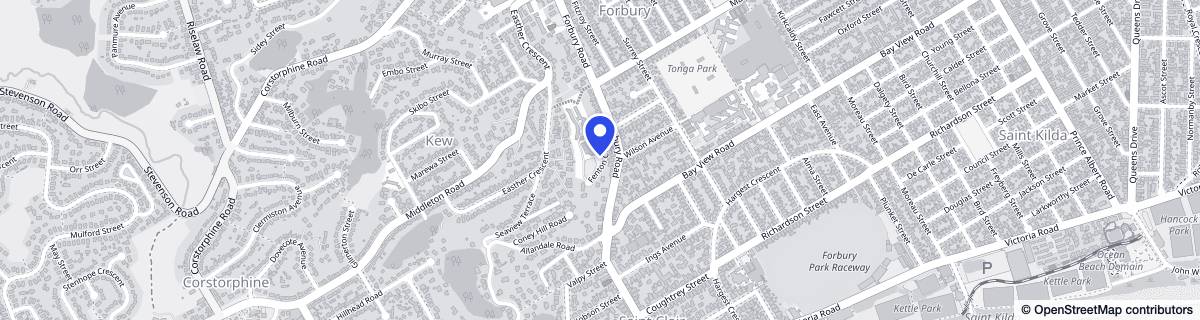 Street map around Ryman Frances Hodgkins Retirement Village