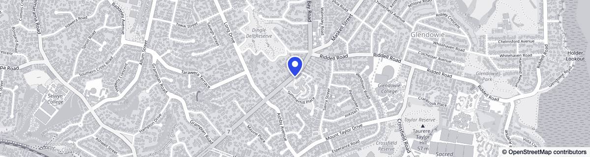 Street map around Ryman Grace Joel Care Centre