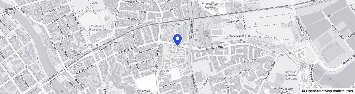 Street map around Ryman Hilda Ross Care Centre