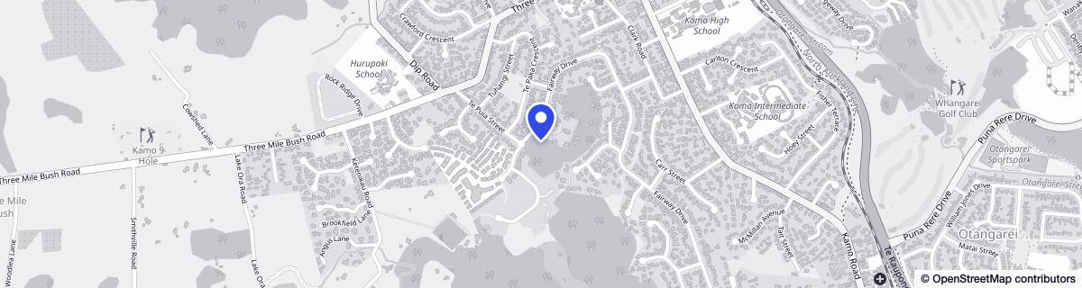 Street map around Ryman Jane Mander Retirement Village