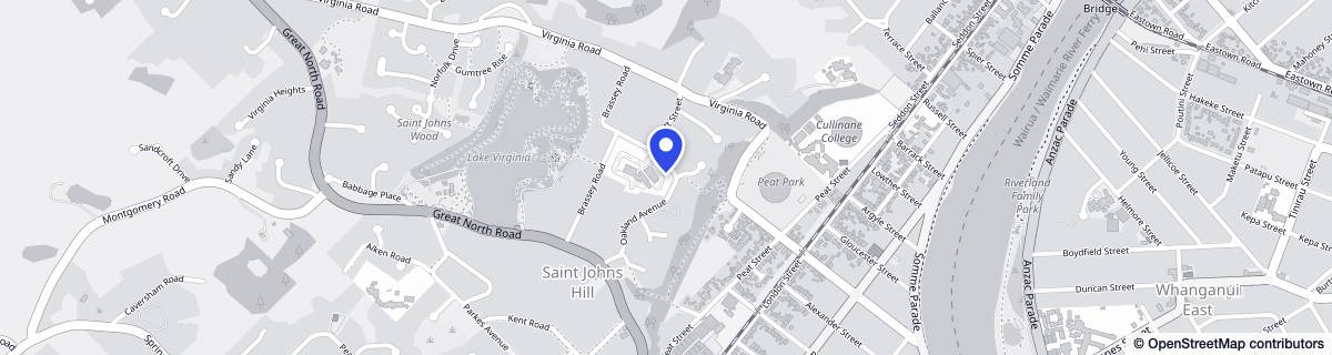 Street map around Ryman Jane Winstone Retirement Village
