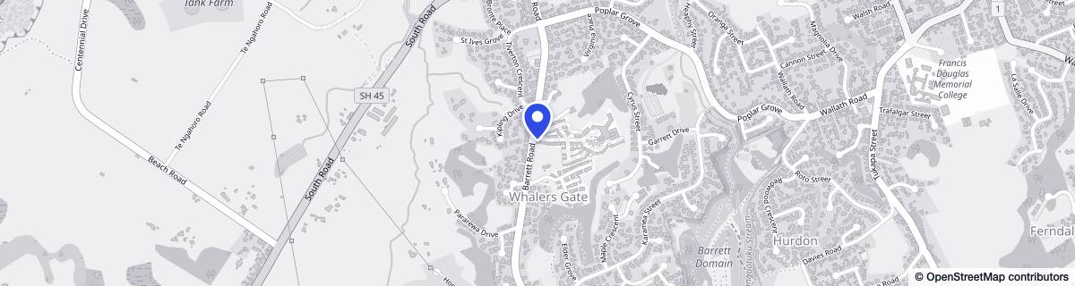Street map around Ryman Jean Sandel Retirement Village
