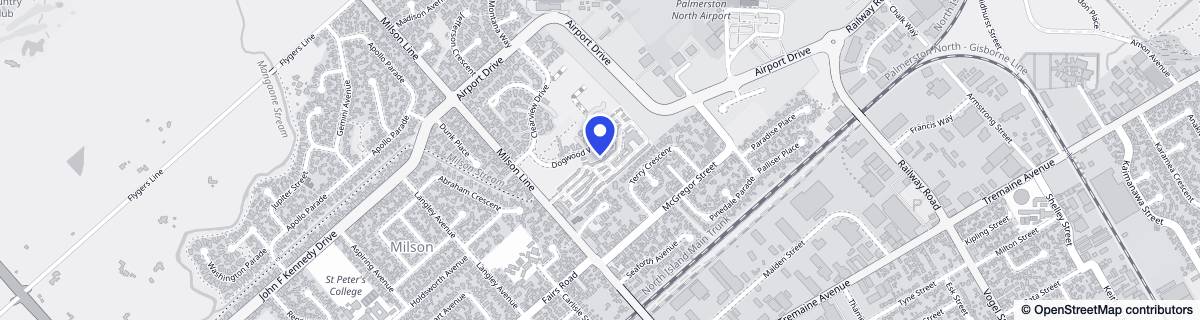 Street map around Ryman Julia Wallace Retirement Village
