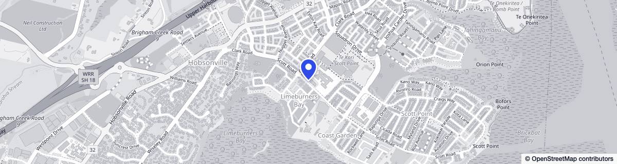 Street map around Ryman Keith Park Retirement Village