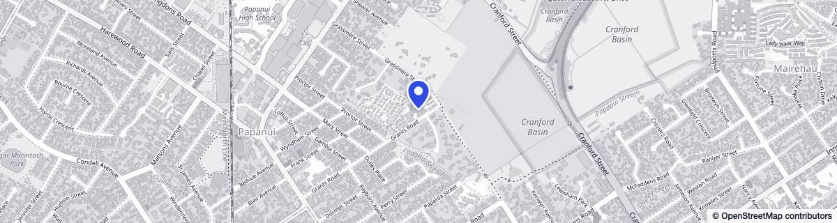Street map around Ryman Ngaio Marsh Retirement Village