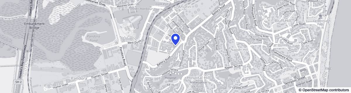 Street map around Ryman Princess Alexandra Retirement Village