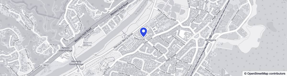 Street map around Ryman Shona McFarlane Care Centre