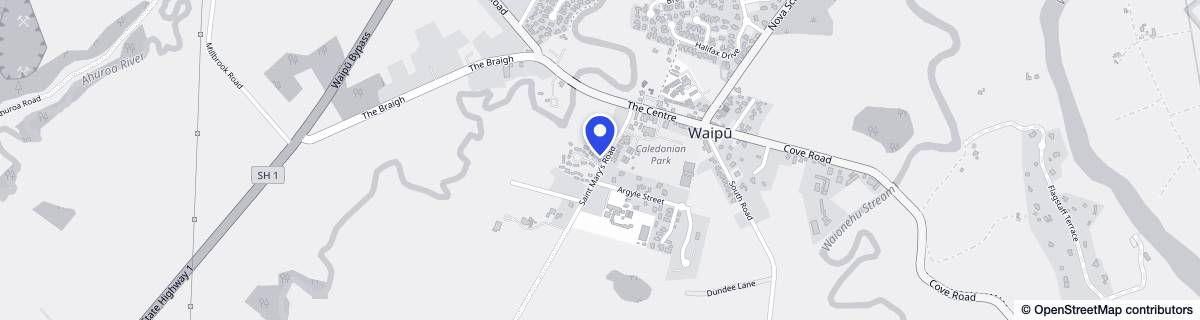 Street map around Saorsa Retirement Village