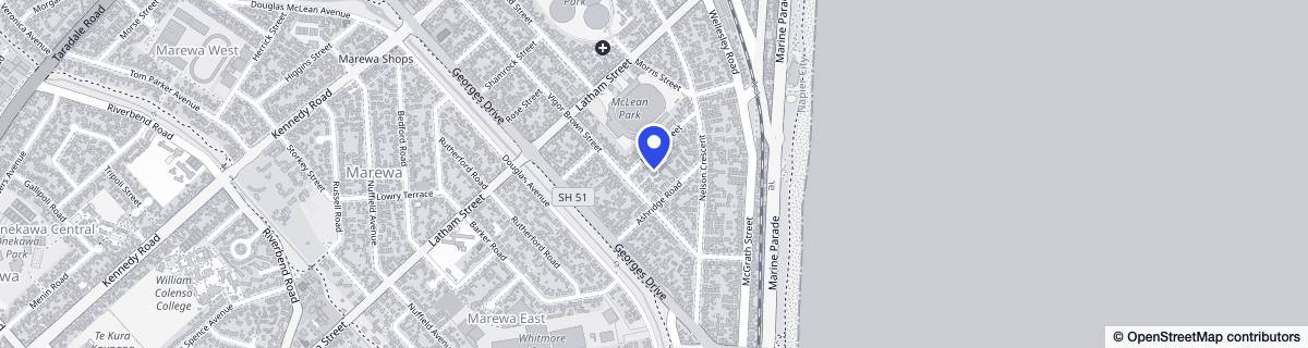 Street map around Scinde Masonic Village