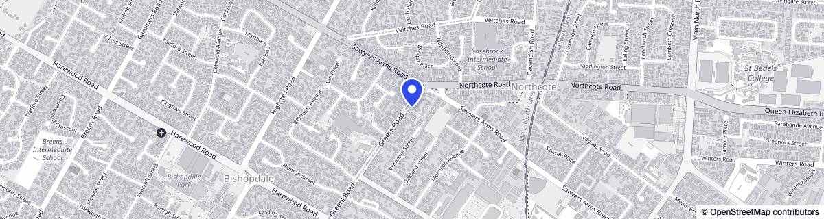 Street map around Silverstream Lifestyle Retirement Village