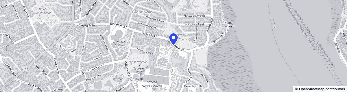 Street map around St Andrew's Village