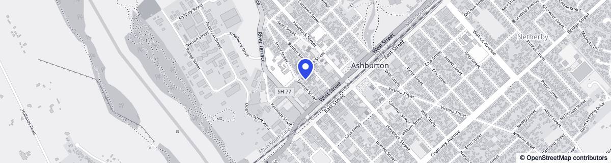 Street map around St Stephens Close