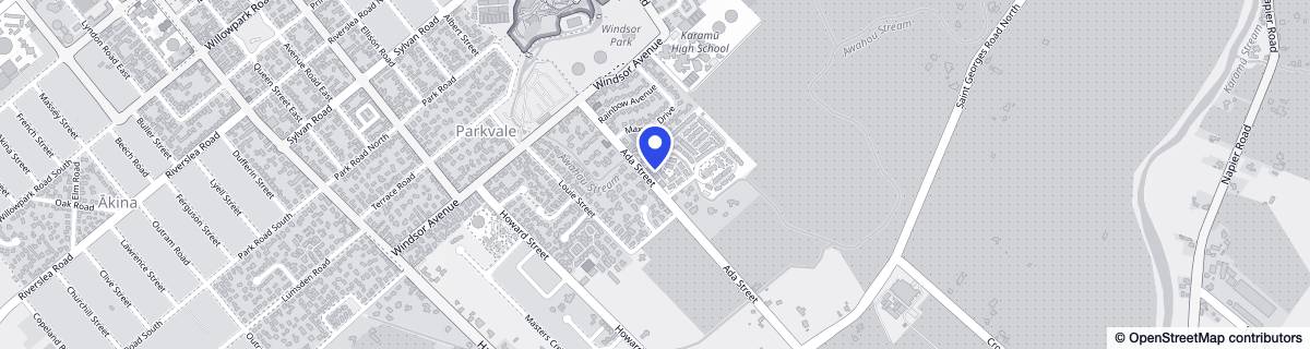 Street map around Summerset in the Orchard (Hastings)