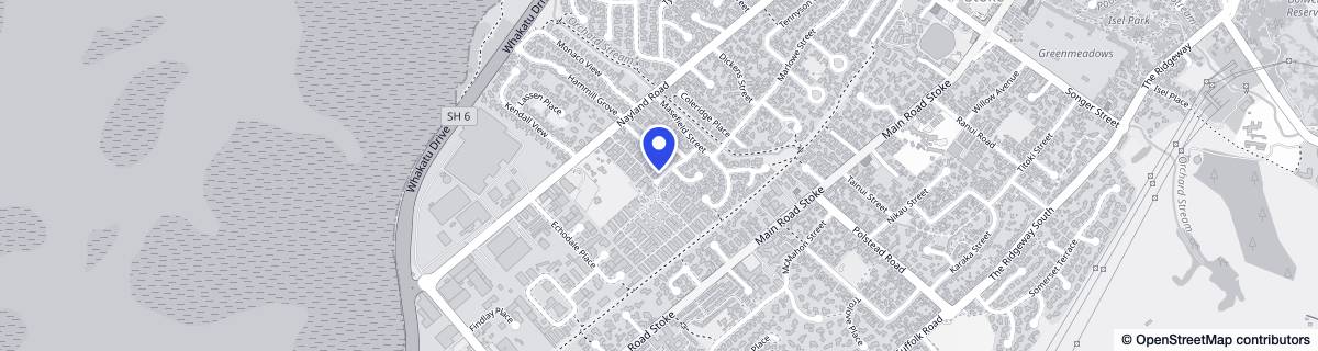 Street map around Summerset in the Sun (Nelson)