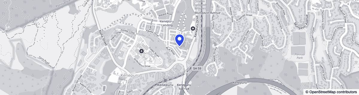 Street map around Summerset on the Landing Kenepuru
