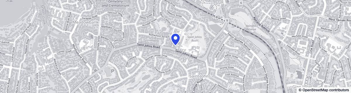 Street map around Summerset St Johns