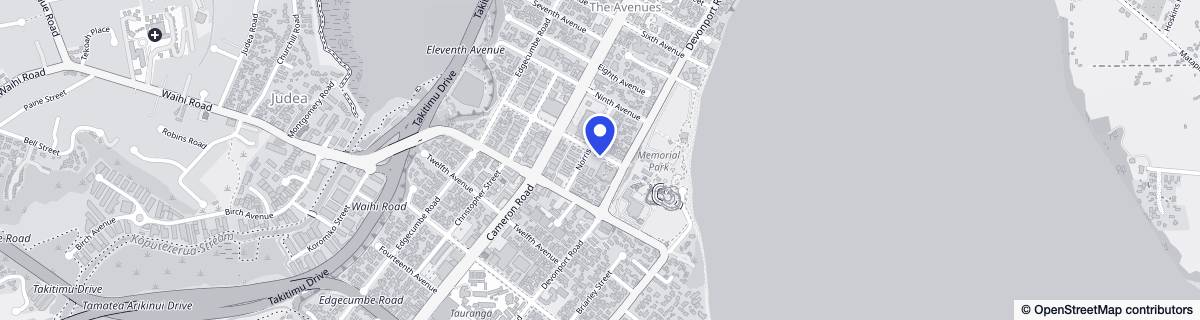 Street map around The Avenues - Metlifecare