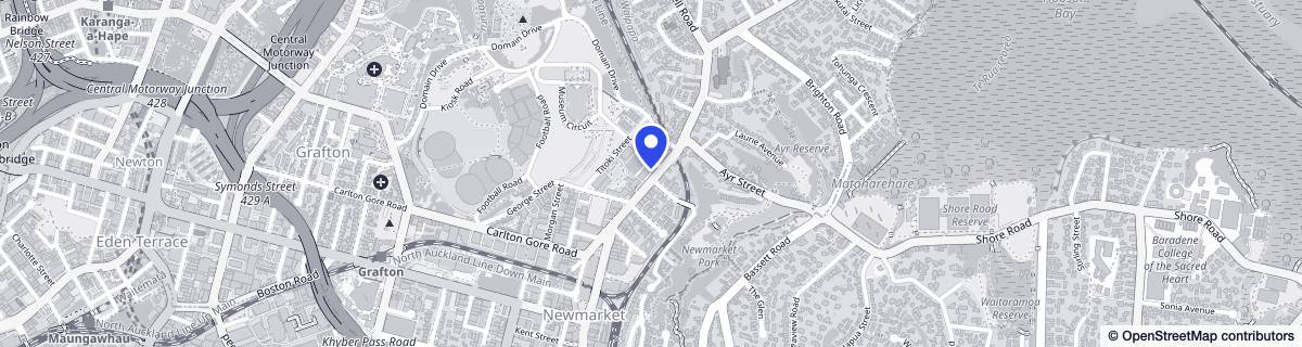 Street map around The Foundation