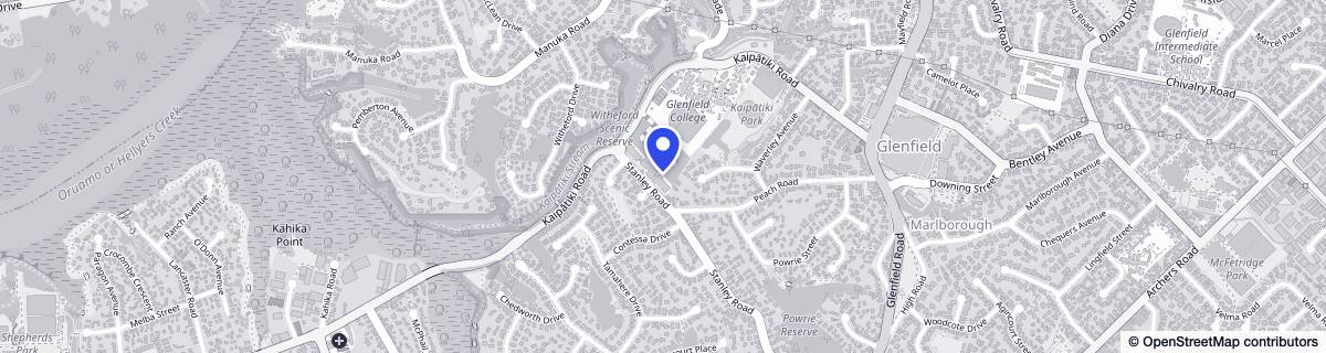 Street map around The Orchards - Metlifecare Retirement Village