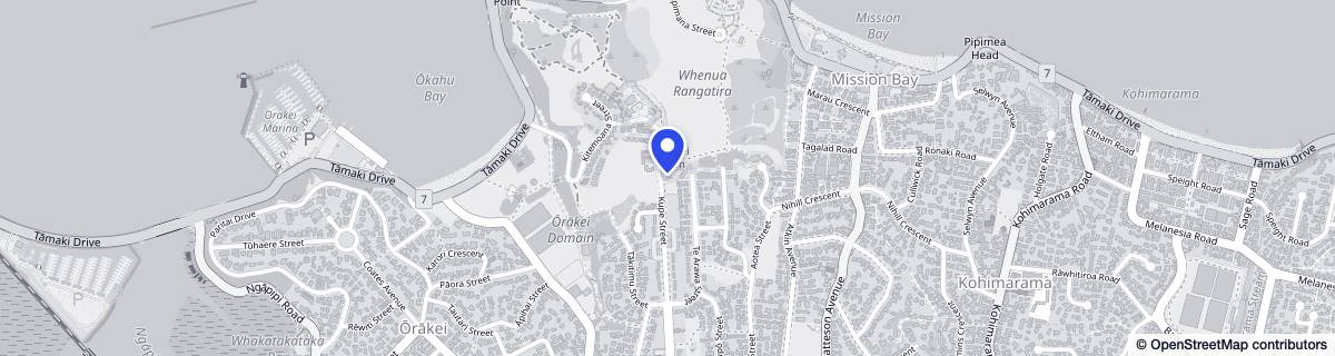 Street map around The Point