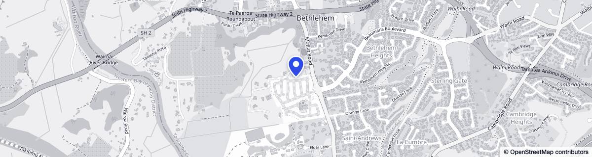 Street map around The Vines at Bethlehem