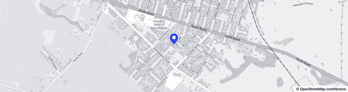 Street map around Trinity Home & Hospital