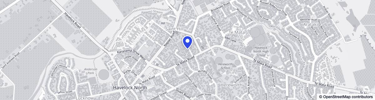 Street map around Waiapu House Lifecare & Village