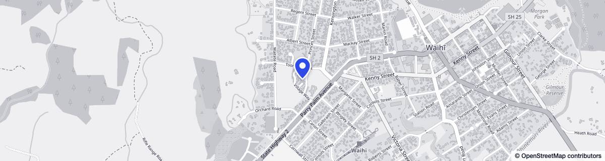 Street map around Waihi Lifecare (2018) Limited