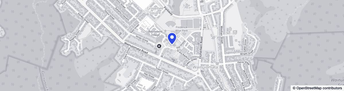 Street map around Wainuiomata Masonic Village