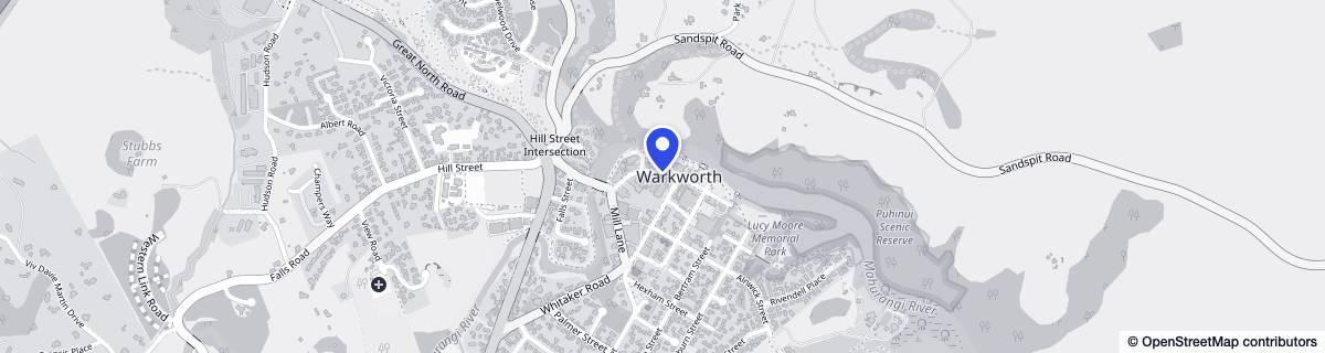 Street map around Warkworth Oaks