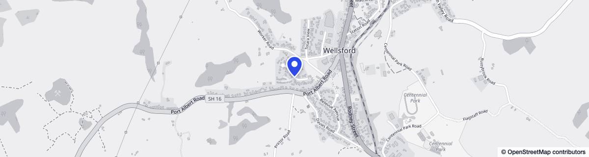 Street map around Wellsford Masonic Village