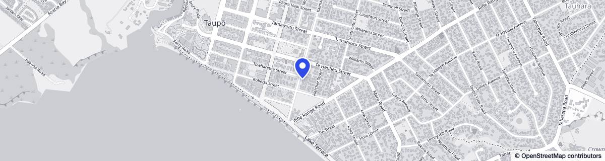 Street map around Wharerangi