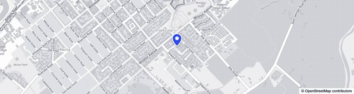 Street map around Windsor Villas