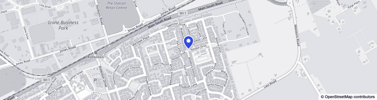 Street map around Woodcroft Estate